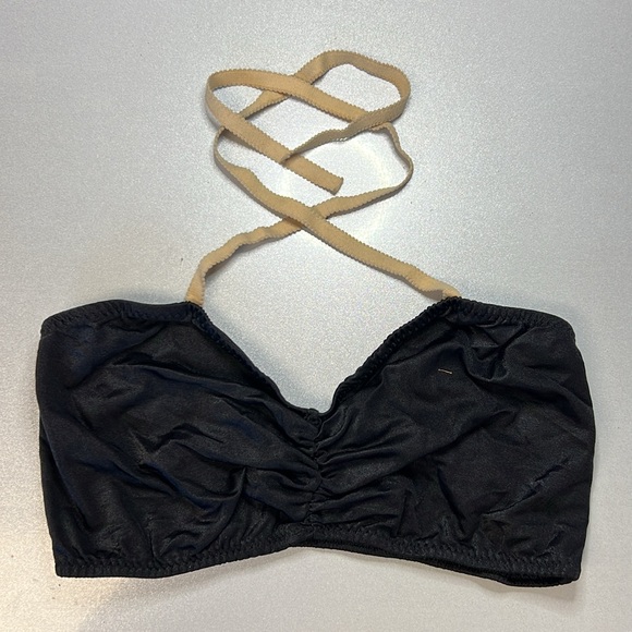 Spandex Bra Costume Liner: Pinch Front Bandeau, Multi-Way Straps NWOT M or L - Picture 3 of 5